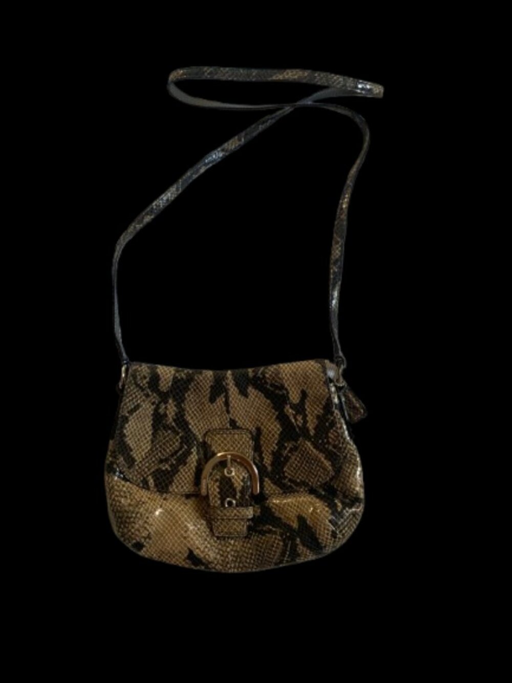 Coach Python Embossed Leather Crossbody Bag